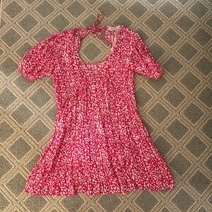 Zara dress pink leopard print